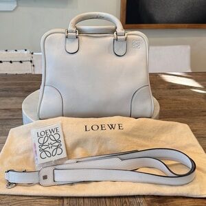 Loewe Amazona 75 Medium Leather 2 Way Zip Handbag